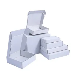 10/30 PCS Extra hard white/brown multi-size brown carton packaging wedding party small gift chocolate candy event gift box