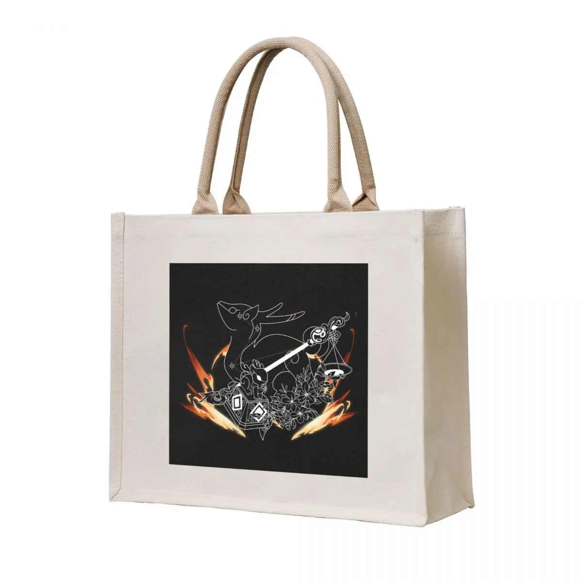 

Yanfei Constellation Design White Tote Bag the tote bag Gift bags university shopper bag shoping