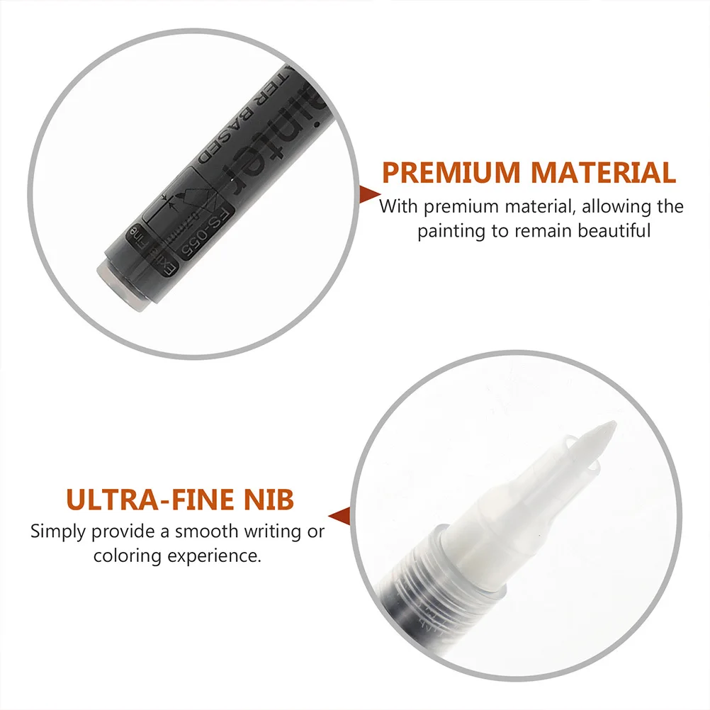 

8 шт. акриловые маркеры с тонким наконечником, портативные белые, черные ручки для рисования, письма, граффити, художников, ручки для акриловых красок