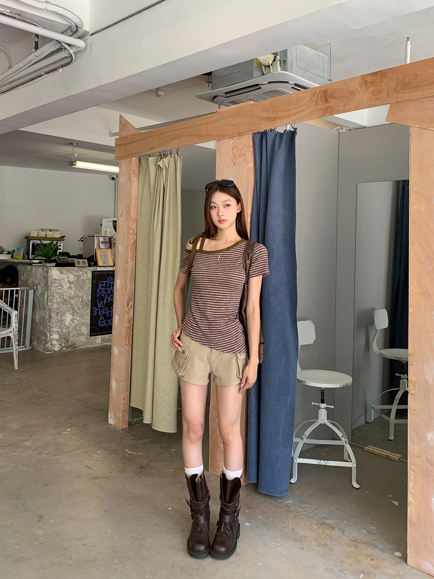 Jean taille haute à jambes larges pour femmes, tendance, Cool, coupe droite, vêtements de travail amples, pantalons chauds, rouge, magasin de célébrités, été