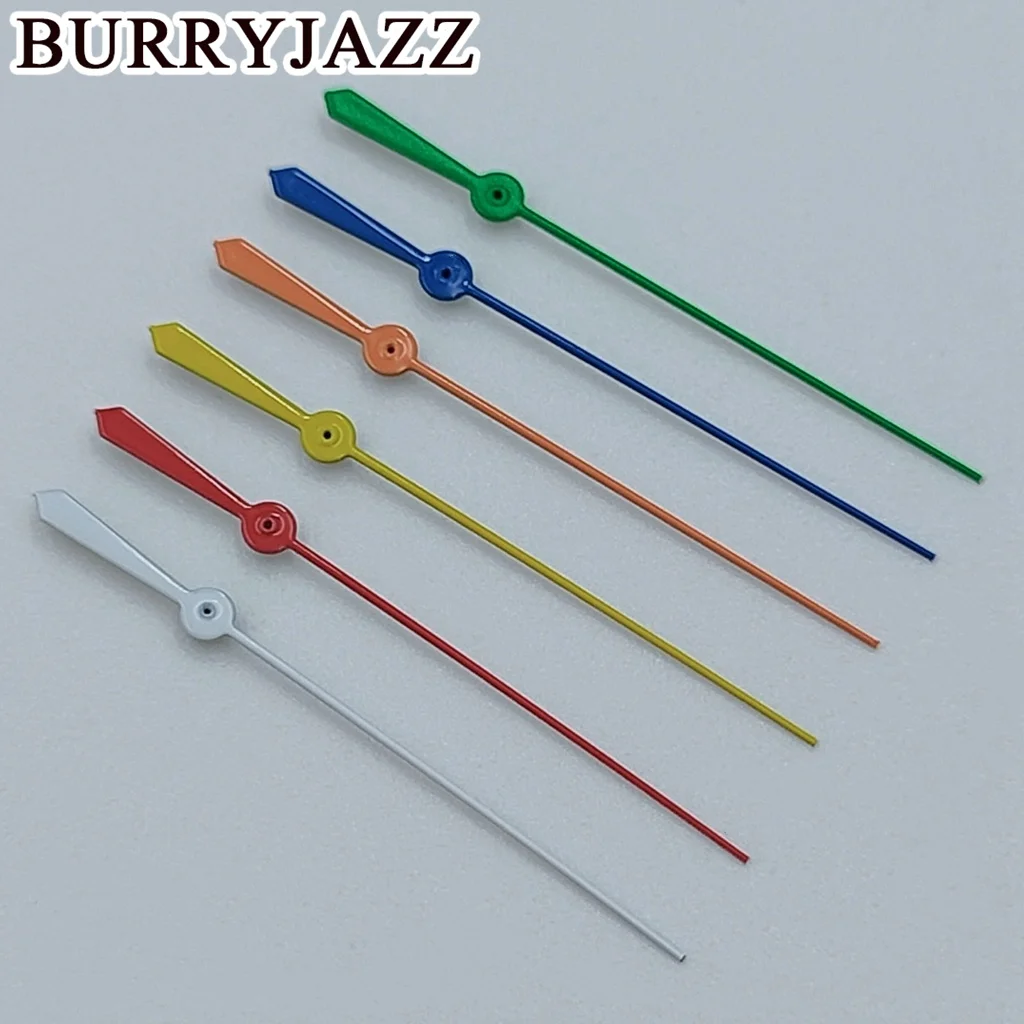 BURRYJAZZ NH35 NH36 NH38 7S26 7S36 4R35 4R36 Watch Hands Silver Gold Rose Gold Gun Red Yellow Orange Blue Green Second Hand