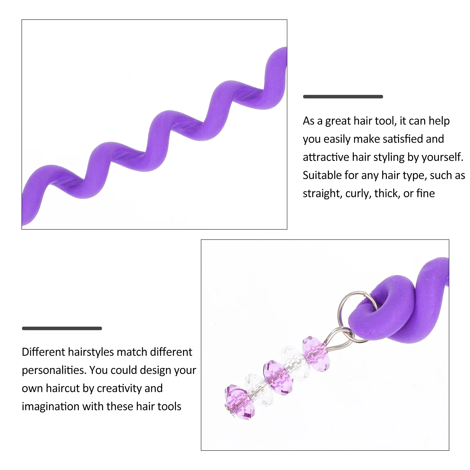 12 قطعة أدوات تجديل الشعر الملونة للنساء إكسسوارات الشعر مشابك تصفيف حلزونية مشبك جديلة أداة تجديل ذاتية الصنع #1
