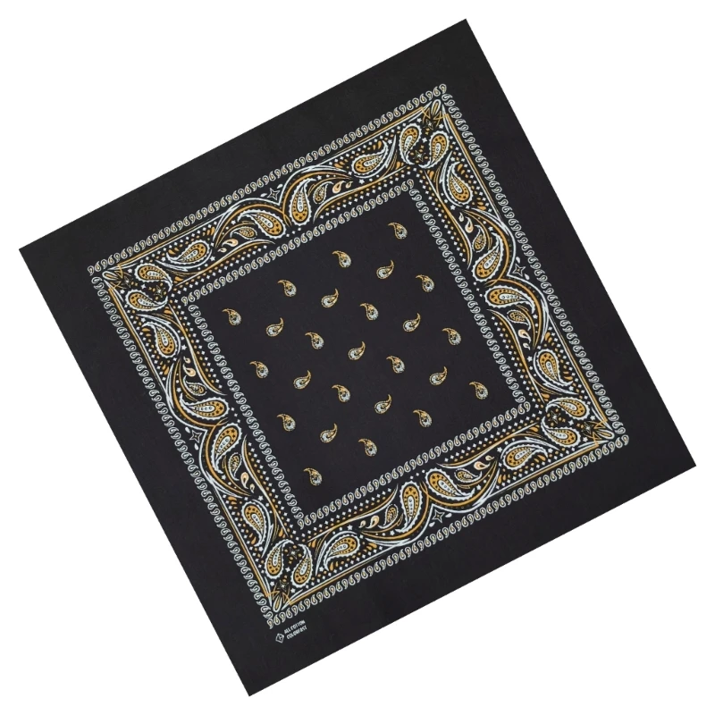 Hommes femmes foulards Vintage carré foulard Western Paisleys mouchoir livraison directe