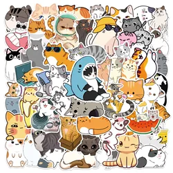 10/30/50PCS Fashionable Anime Cat Sticker Suitcase PVC Skateboard Laptop Refrigerator Mobile Phone DIY Decoration Decal Wholesal