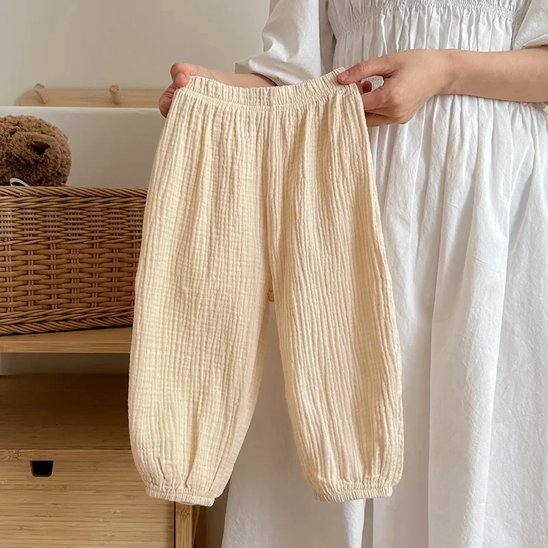 2 Summer New Fashionable Soft Mosquito Resistant Pants For Boys And Girls Casual Children's Pants