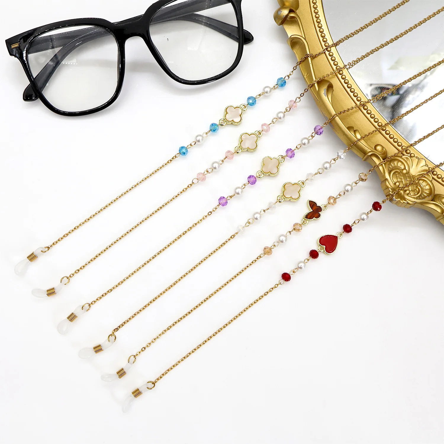 Luxury Eyeglass Chain For Women Trendy Neck Strap Holder Sunglasses Mask Lanyard Fashion Accessory