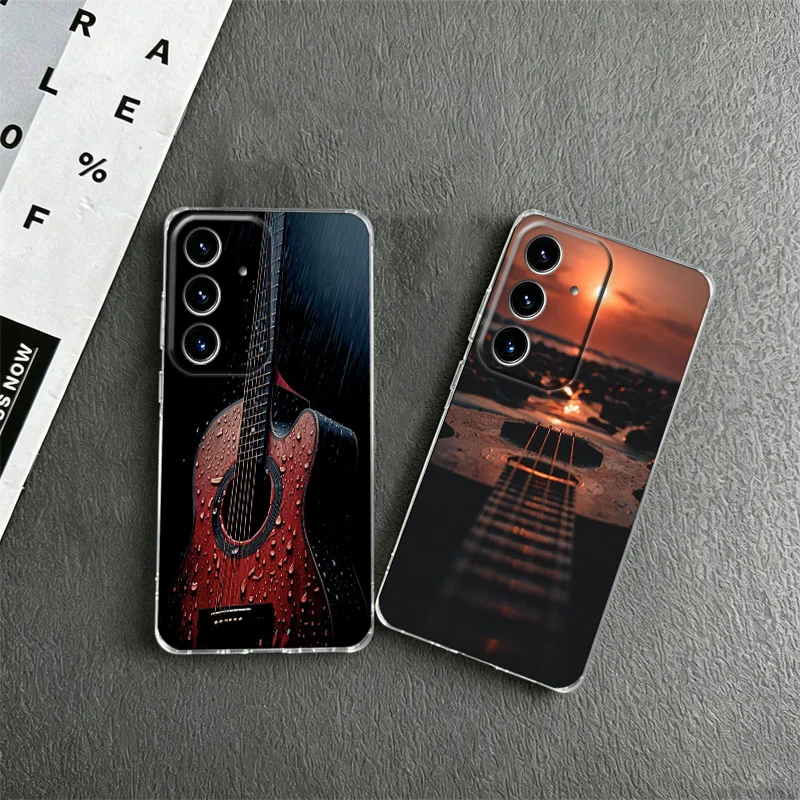 Guitar Collection Phone Case for Samsung A57 A56 A55 A54 A17 A16 A15 A14 A37 A36 A35 A34 A27 A26 A25 A24 A07 A06 A05S A04S M33 N