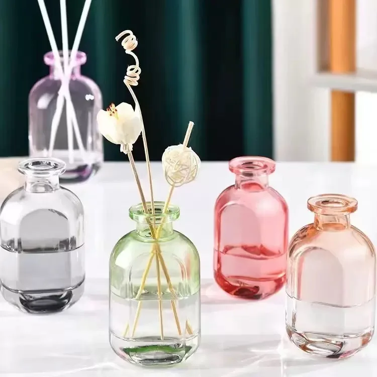 

3Pcs 150ml High Quality Rattan Dried Flower Essential Oil Perfume BottleThick Bottom Aroma, WeddingDecorative Bottle