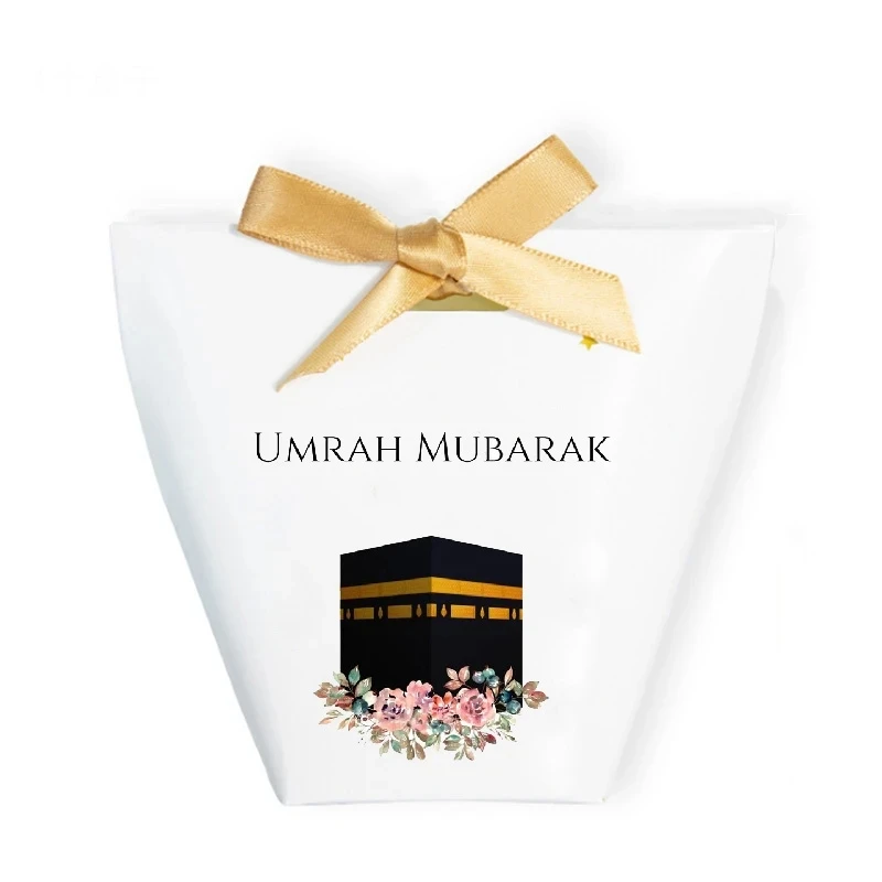 

5pcs umrah mubarak candy Chocolates gift boxes Muslim Islamic Ramadan Kareem Iftar party Happy eid Al-Adha Festival Decoration