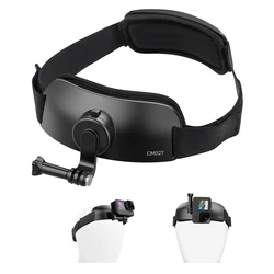 Ulanzi-correa para la cabeza para Cámara de Acción, soporte para teléfono móvil con rotación de 360 °, para ciclismo, pesca, correr, deportes en bote, CM027