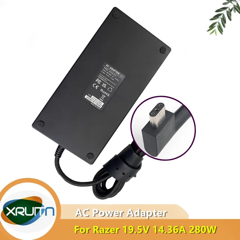 

19.5V 14.36A 280W AC/DC Adapter RC30-042302 RC30-042 Charger For RAZER Gaming BLADE GAN BLADE 17/I9-12900H/3070 TI Power Supply