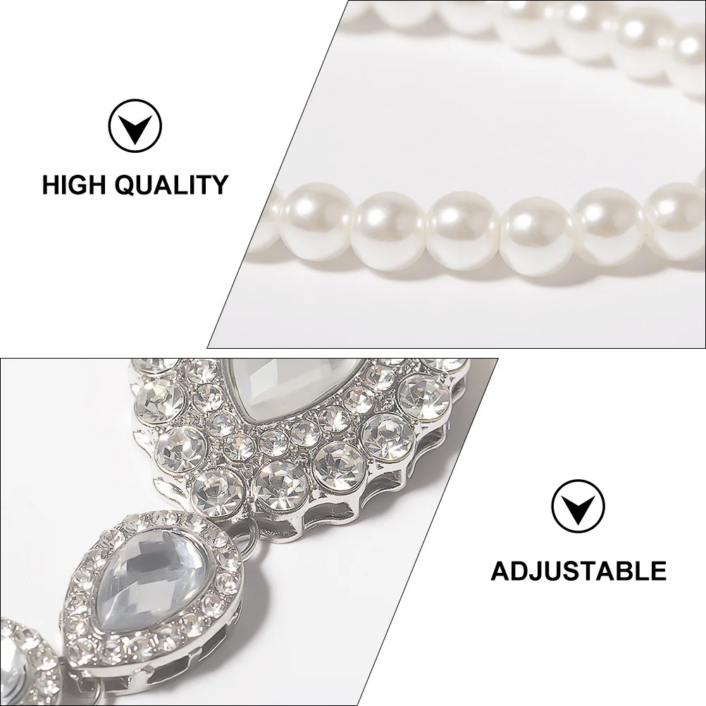 

1Pcs Chic Water Drop Anklet Decorative Pearl Ankle Chain Elegant Fashion Jewelry Female Gifts Party Wedding Daily Wear