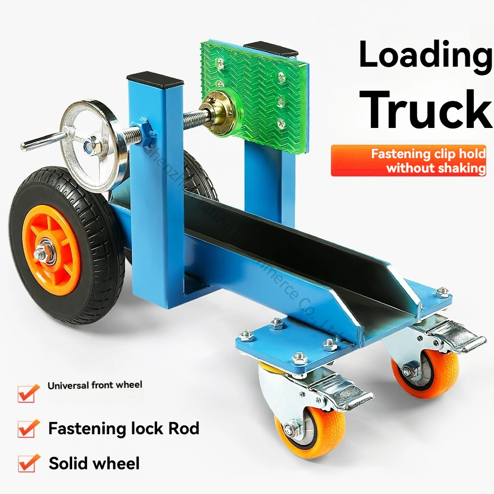 

Hand Cart Stone Handling Artifact Industrial Universal Wheel Four-wheel Flatbed Cart Glass Doors and Windows Transportation