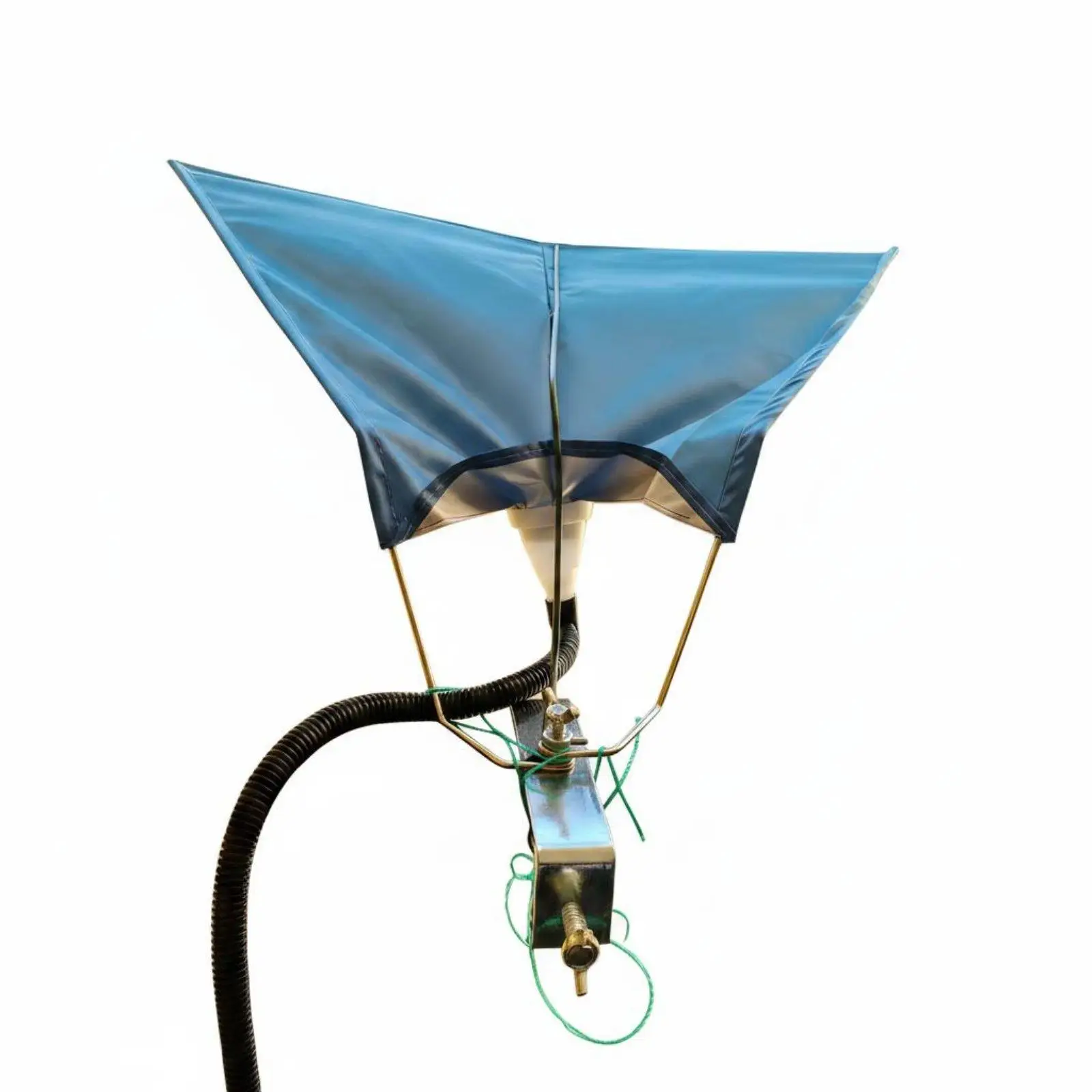 Rainwater Collector Balcony Rail Clamp Adjustable Stainless Steel Water Harvester Watering Device for Moist Loving Plants