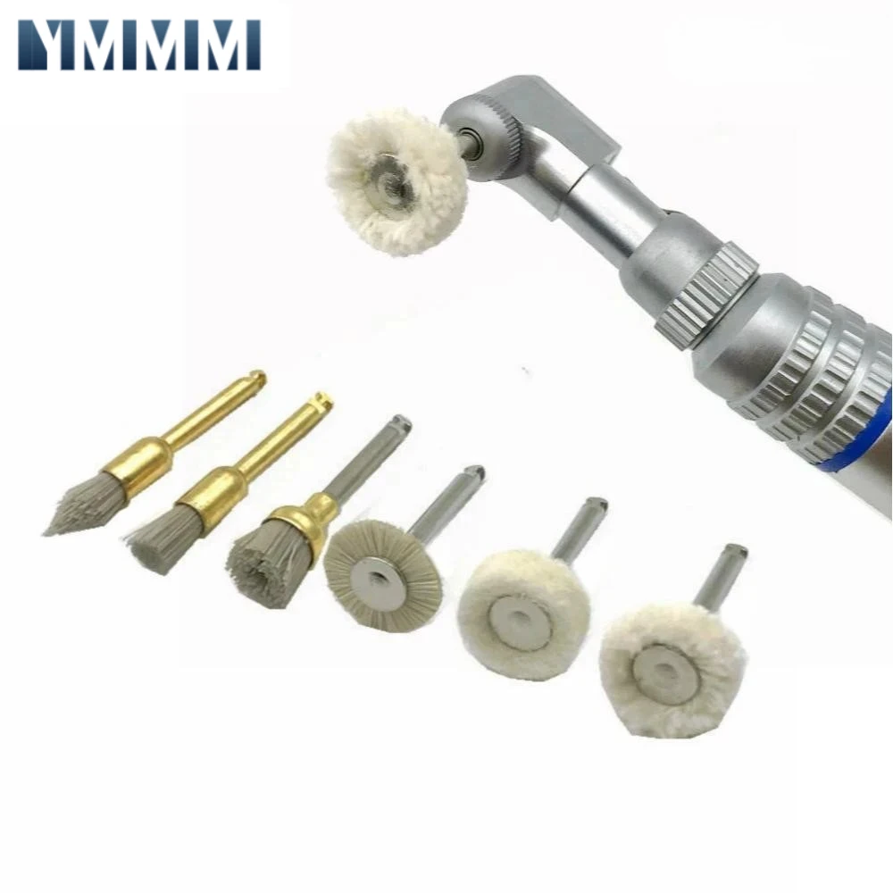 

Dentist 3Pcs Dental Accessories Wool Polishing Flat Brush Grinder Brushes for Low Speed handpiece Machine Accessories