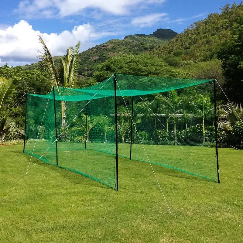 55' X 14' X 12' Polyethylene Baseball Batting Cage Netting Durable Plastic Nets for Training