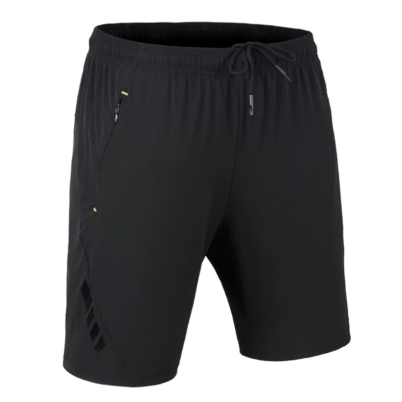 Beach Running Shorts Print Letter Exercise Gym Spandex Jogging Breathable Cycling Shorts Outdoor Sports Zip Pocket Bottoms