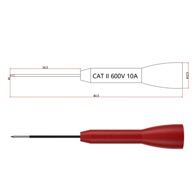 25Pcs Multimeter Test Leads Set Professional Test Leads Set with Test Tweezer Wire Piercing Probes Set Test Hook Clips