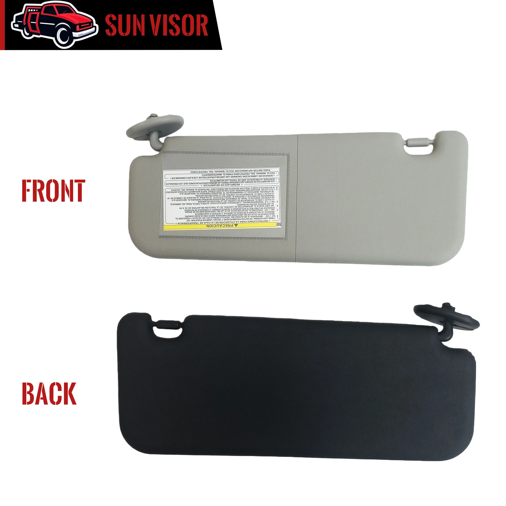 Sonnenblende für Toyota Hilux Revo Rocco 2WD 4WD 2015-2022 2GDFTV 1GDFTV Auto Frontsonnenblende Fahrer- und Beifahrerseite Ersatzpaar – Detail 3