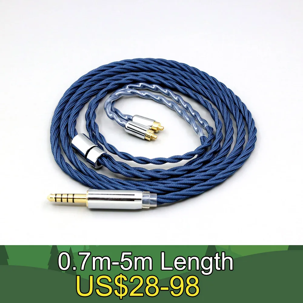 

99% Pure Silver OCC Graphene Alloy Full Sleeved Earphone Cable For Dunu dn-2002 Earphone Cable LN008612