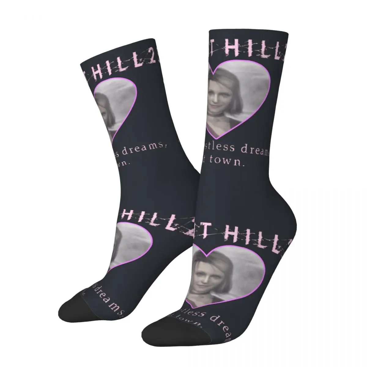 Happy Sh2 Men's Socks Retro silent hill Street Style Seamless Crew Crazy Sock Gift Printed official-website tops fugees