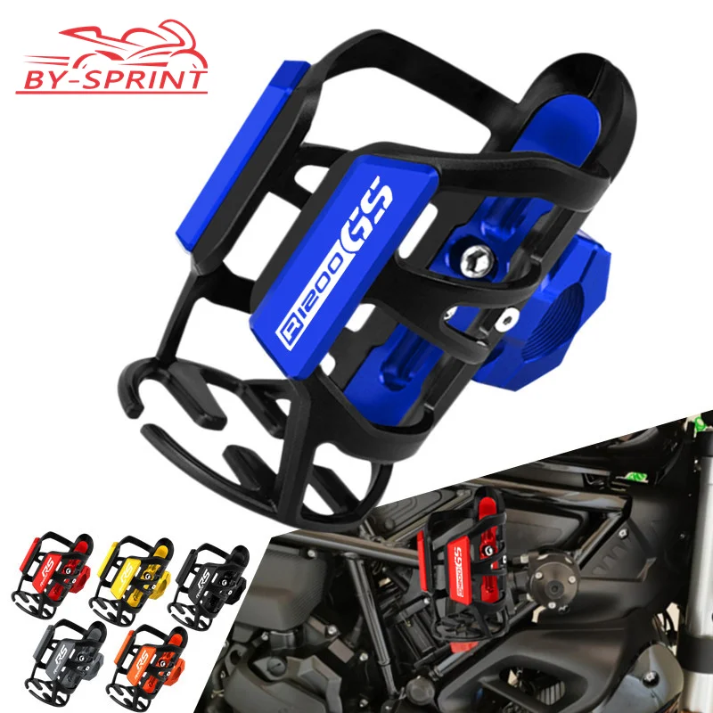 

Portable Motorcycle CNC Water Cup Holder Drink Coffee Bottle Holder Mounts Stand For BMW R1200GS LC ADV R1200RS R1200RT