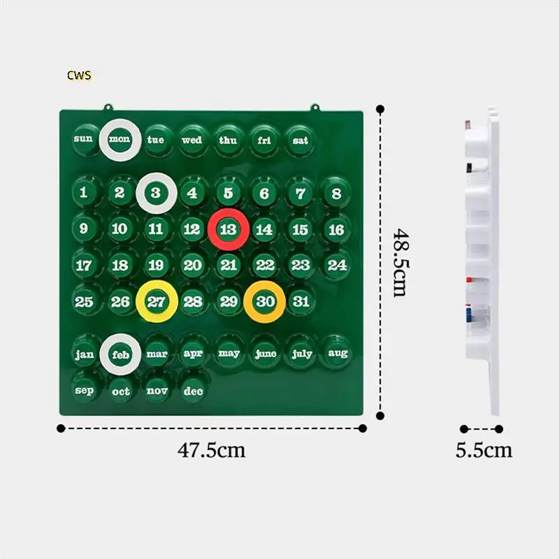 Personalized Calendar Board Creative Perpetual Calendar Internet Celebrity Ins Style Home Decoration Desktop Shooting