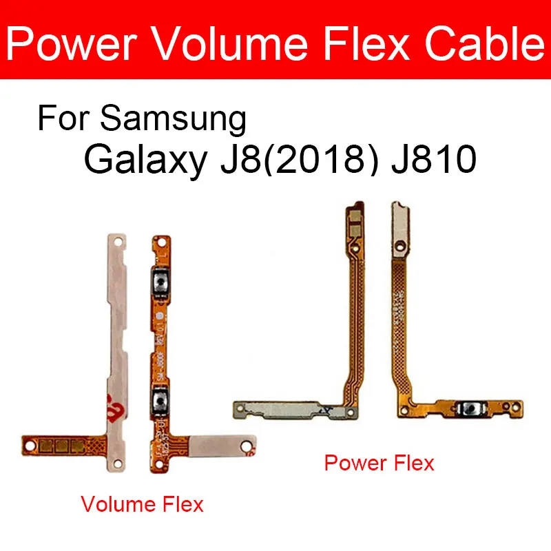 

Volume & Power Button Flex Cable For Samsung Galaxy J8 2018 J810 J810F J810G J810DS J810Y Cell Phone Accessory Parts Replacement