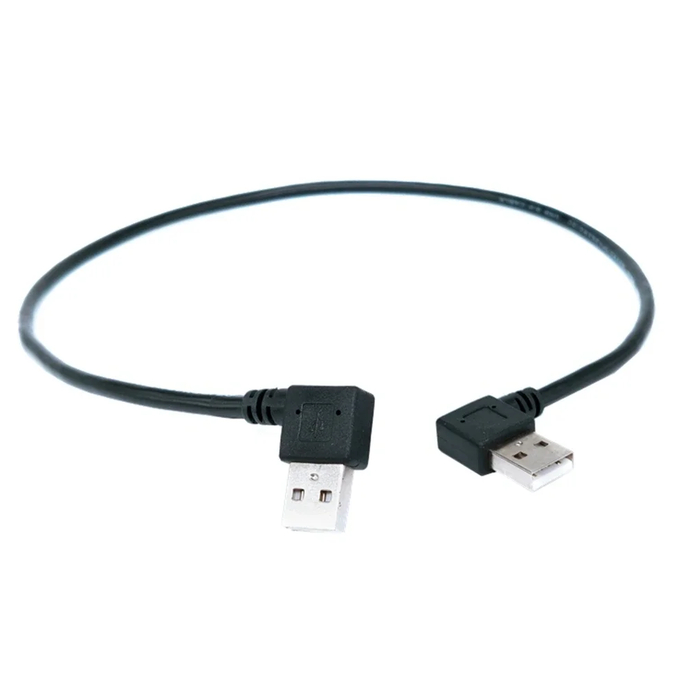 0.5M USB A plug to USB A 90 degree Left/Right/Up/Down Angle adapter Extension adapter cable USB 2.0  to plug cable