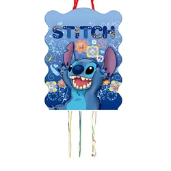 1szt/lot Disney Blue Lilo Stitch Angel Theme Kids Girls Favors Piñata Toy Happy Birthday Events Party Decoration DIY Pinata