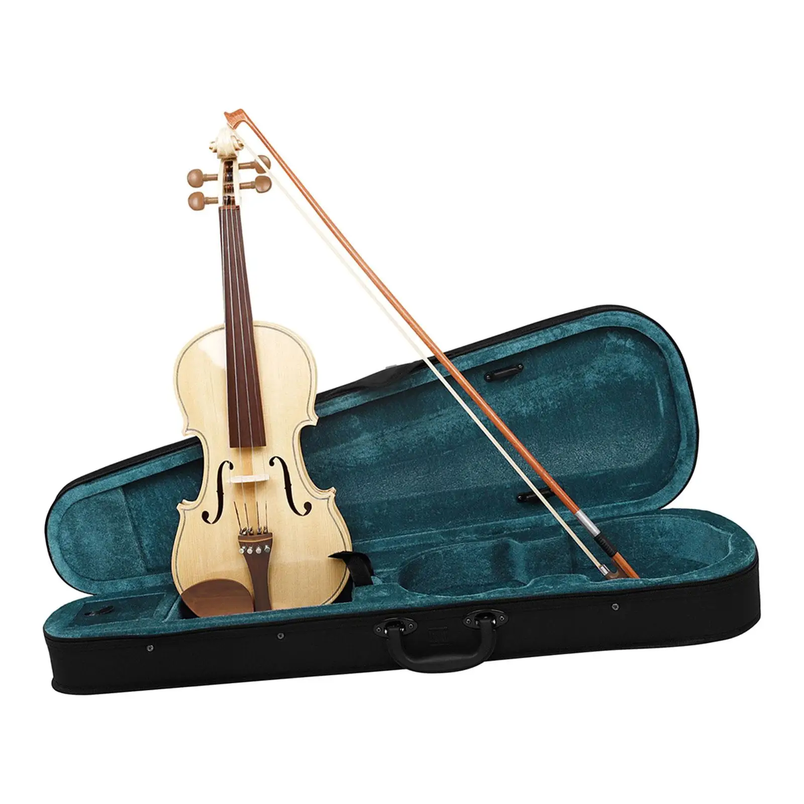 

4/4 Full Size Violin Violin Bow with Case Wood Fiddle Beginner Violin Kits for Teens Violin Lover Children Adults Kids Play