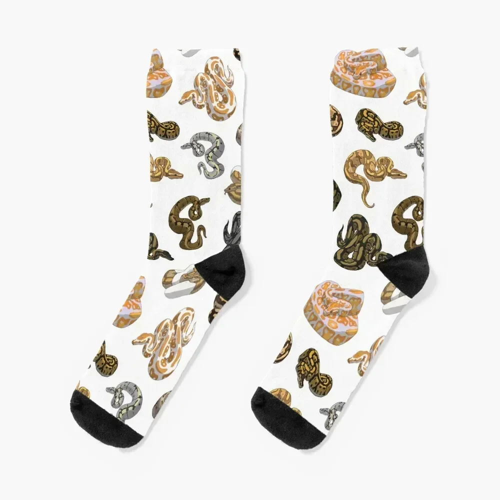 

Ball Python Morph Snake Pattern Socks cute golf compression Men Socks Luxury Brand Women's