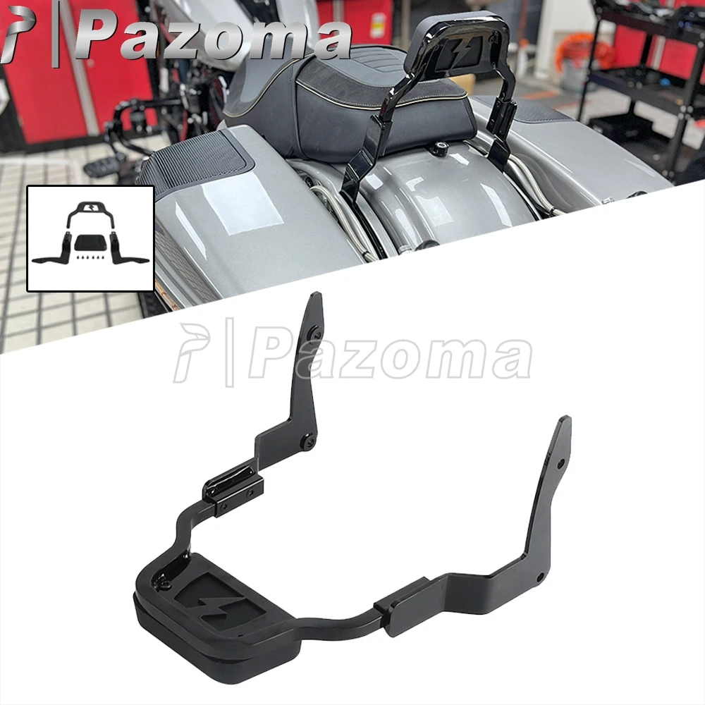 

Short Sissy Bar For Harley Touring Road Glide FLTRX FLTRXSE FLTRK FLTRKSE FLTRXP FLTRXS FLTRXSTSE Motorcycle Rear Backrest Pad