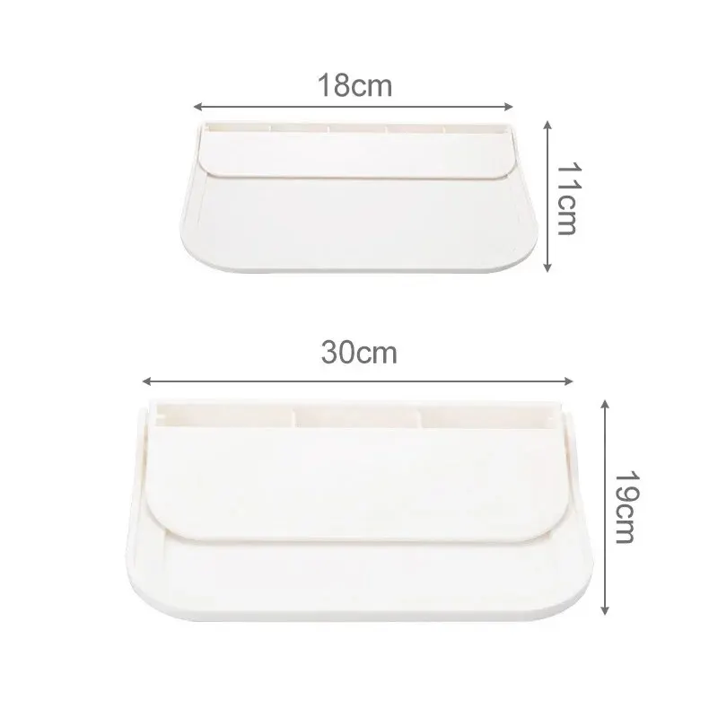 Estante plegable montado en la pared, estante de almacenamiento plegable para ahorrar espacio, soporte para teléfono sin perforaciones, bandeja de almacenamiento para enrutador Wifi, organizador de baño