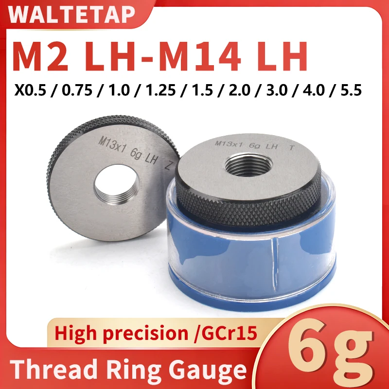 

1 компл. (1*GO+1*NOGO) 6 г левая рука M2-M14 метрическая левая мелкая зубчатая резьба кольцо измерительные инструментыX0,5/0,75/1/1,25/1,5/2/3/4.0/5,5