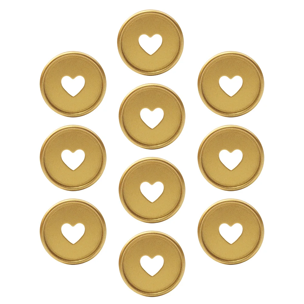 

10pcs Frosted Binding Buckle Rings Heart Shape ABS Light Smooth Page Turner Binder Office Supplies Student DIY Projects Planner