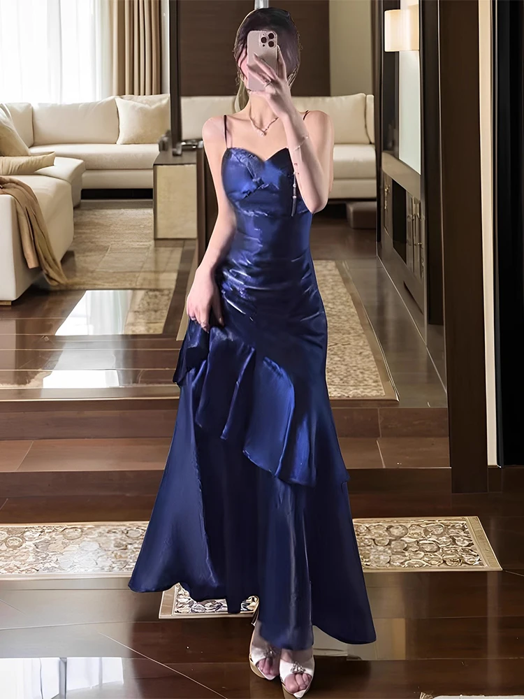 

Вечернее платье Blue Fairy Advanced Coloring с кружевным подолом, для дня рождения, для повседневной носки, весеннее, с длинной юбкой, на молнии, Sle K...