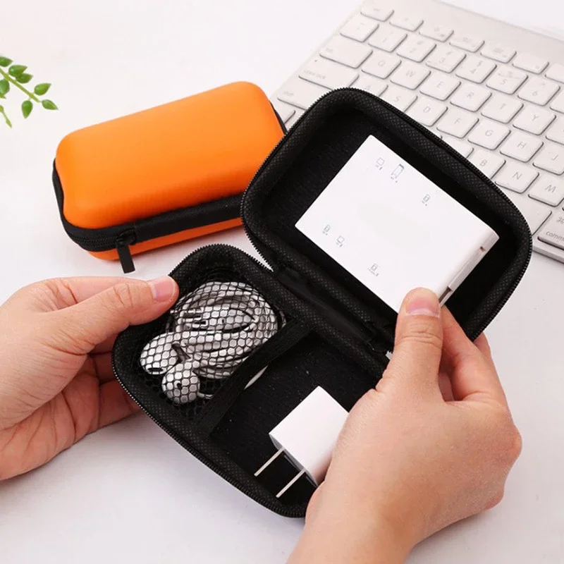 Travel Storage Bag Charging Case for Earphone Package Zipper Bag Portable Travel Cable Organizer Electronics Storage