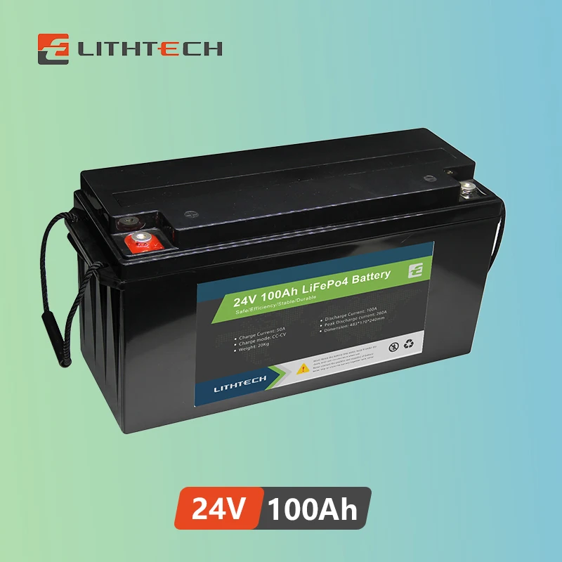 

Factory wholesale lithium 100ah 200ah ion truck waterproof low frequency lifepo4 24v battery 24v battery solar