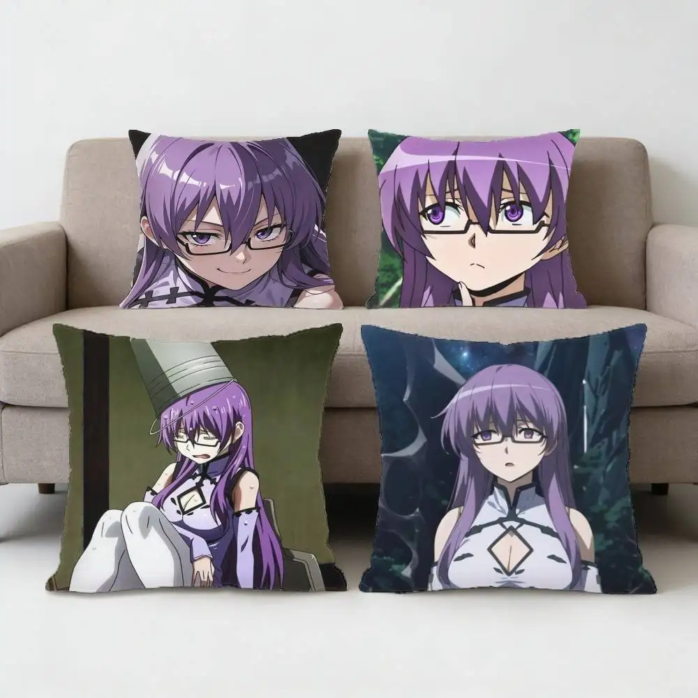 Akame ga KILL! Sheele Pillow Case Sofa Living Room Bedroom Headboard Backrest Cushion Square Cushion Nap Time