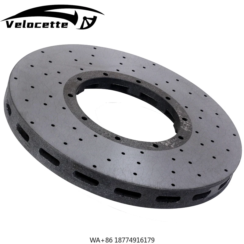 

Velocette Rear Carbon Ceramic Brake Rotor 390MM OEM Original Size Replacement Brake Pad Center Hub for R35 1 Year