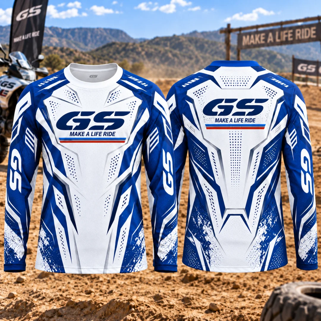 GS Adventure Motocross Jersey Men Breathable Long Sleeve Dirt Bike Shirt Off-road Motorcycle Racing Riding Gear Men's Clothing