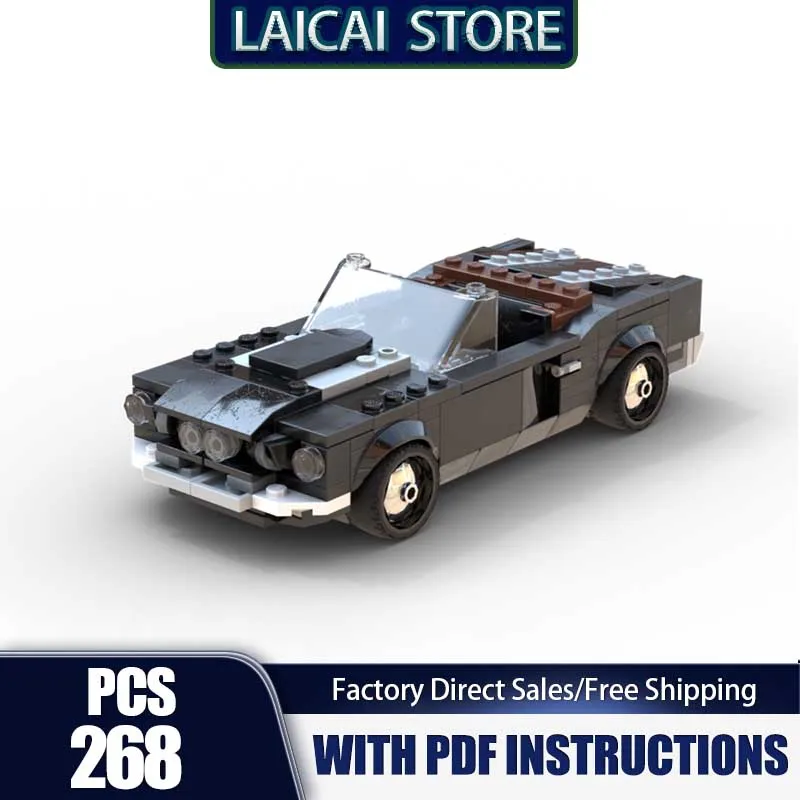 

Модель чемпионов скоростных автомобилей Moc, строительные блоки GT500, модель Cabrio, технология, сборка кирпичей, праздничный подарочный набор, игрушка