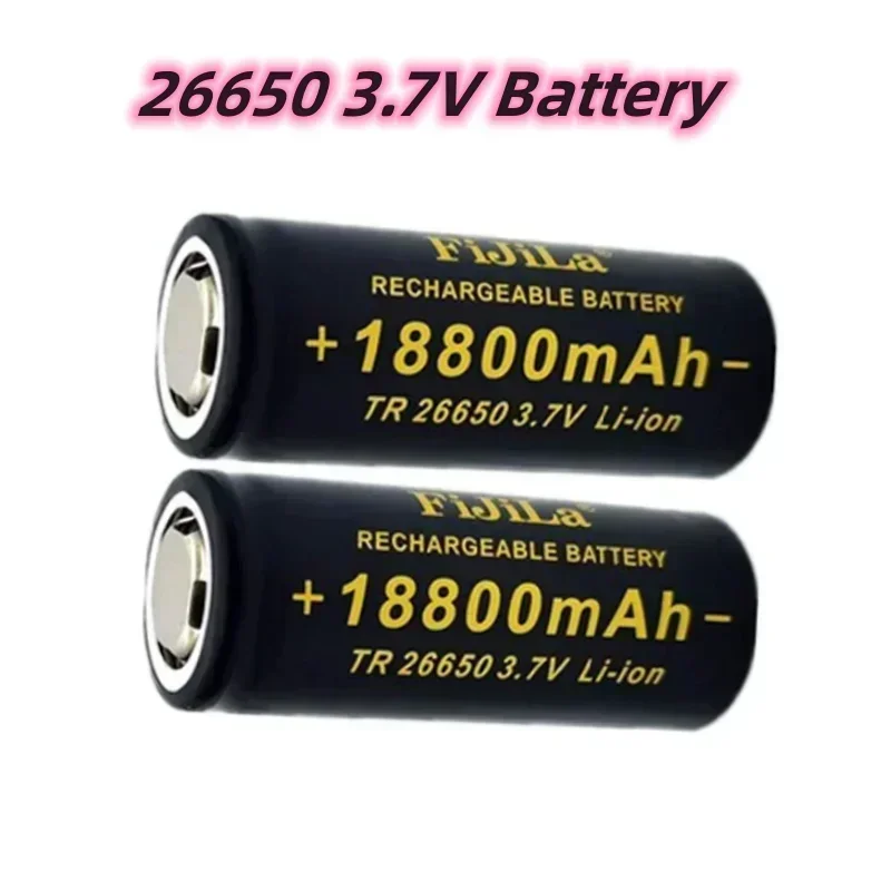 100% Original hochwertige 26650 Batterie 3.7V 18800mAh 50A Lithium-Ionen Akku passend für 26650 LED Taschenlampen