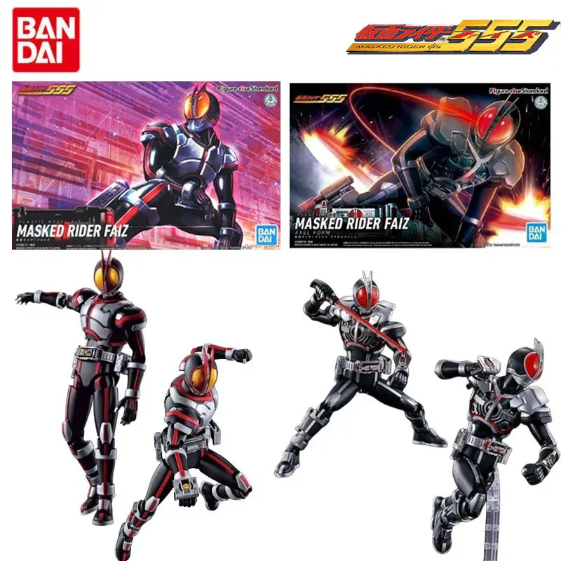 Bandai Genuine Kamen Rider Anime Figure Figure-rise Masked Rider Faiz Action Toys for Boys Girls Kids Gift Collectible Model