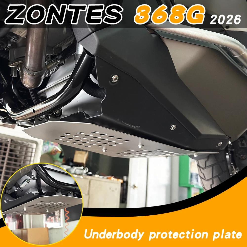 Modified chassis underbody protection plate, stainless steel underbody protection plate, body panel for 2026 ZONTES 368G