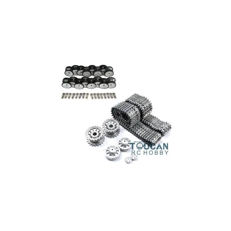 1/16 HENG LONG RC Accessoires Onderdelen Metalen Spoor Tandwiel Spanwielen RC Tank 3818 Tiger 1 3819 Panther RC Speelgoed THZH0145 - afbeelding 2