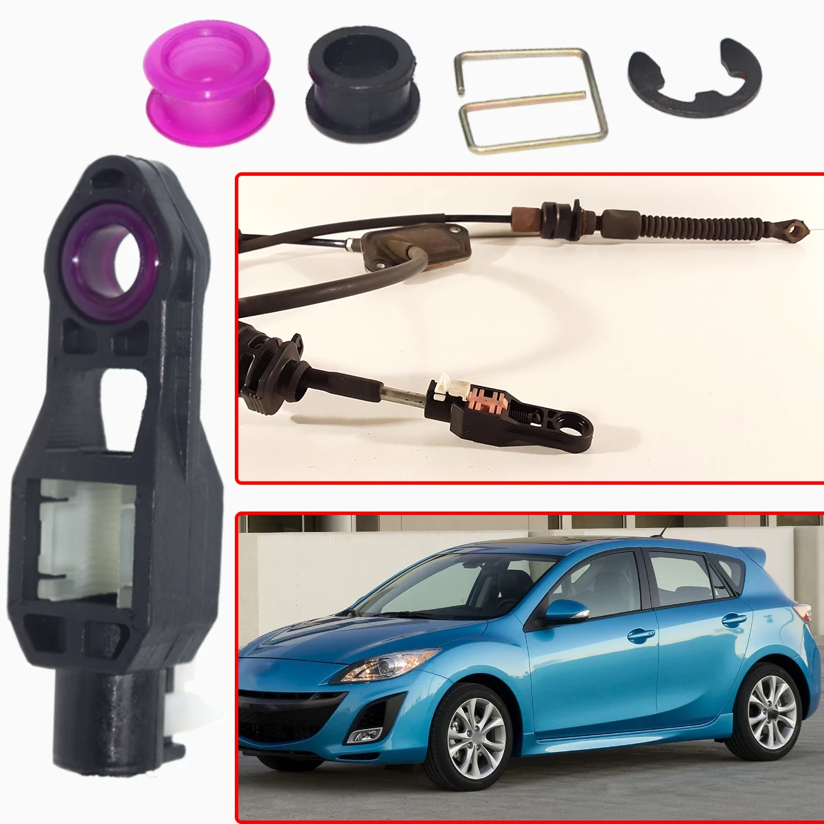 

Комплект втулок управления тросом переключения передач для Mazda3 BL BM/BN/BY BP, рычаг переключения передач, детали для автозамены автомобиля