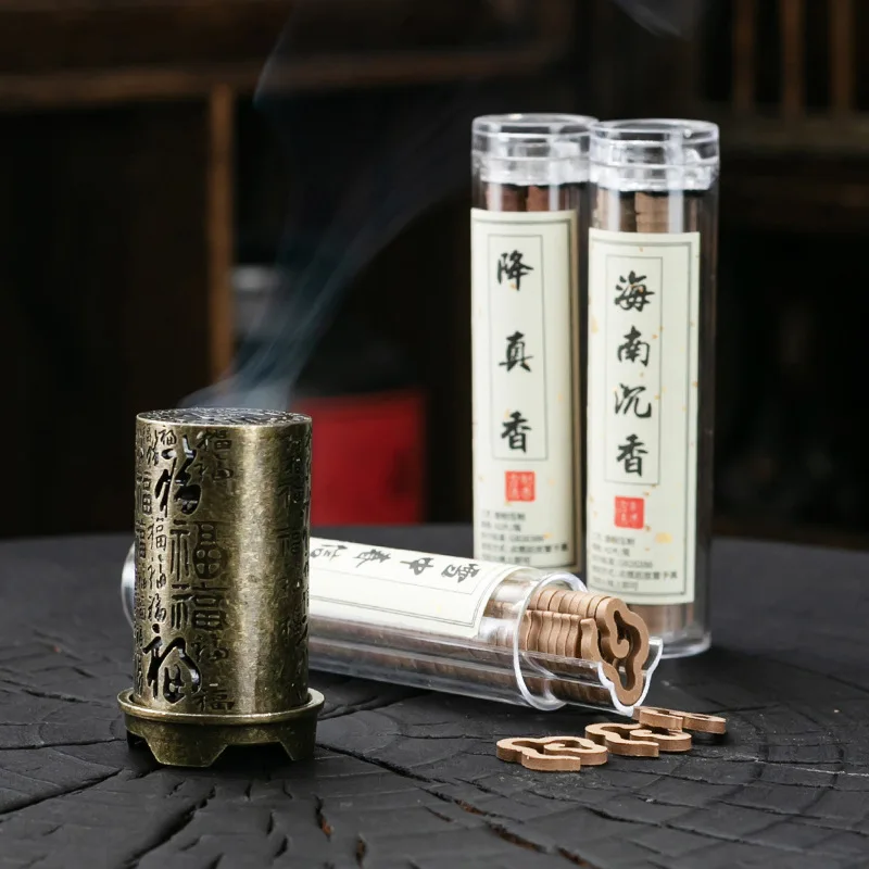 Vertikale Weihrauch Brenner Legierung Hohl Weihrauch Halter Xiangyun Stickless Pulver Anhaltende Duft Weihrauch Zubehör Hause Ornamen