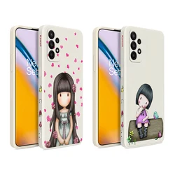 Cute Cartoon Gorjusses S-Santoro Phone Case For Samsung A73 A72 A71 A53 A51 A50 A42 A33 A32 A30 A13 A12 4G 5G Soft Silicone Cove